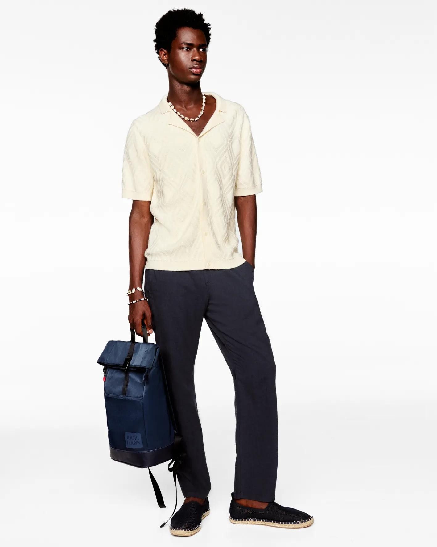 Joop Jeans V-Shirt Diamor aus Strick, mit Reverskragen