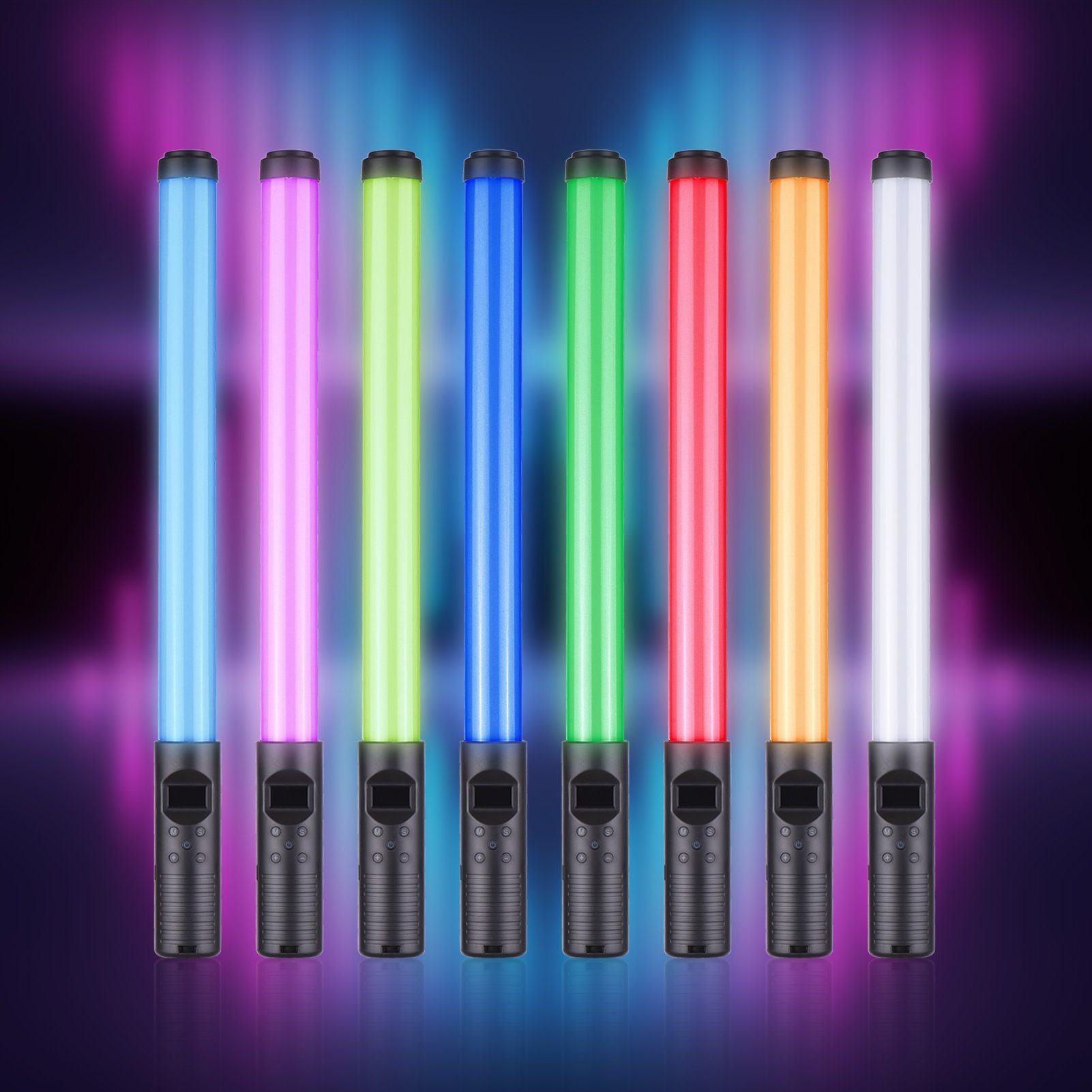 K/3000 Zweifarbig, LED-Fotografielicht W Andoer RGB-Lichtstab, Motivstrahler 20 K–6500 LED 3000 K, K–6000
