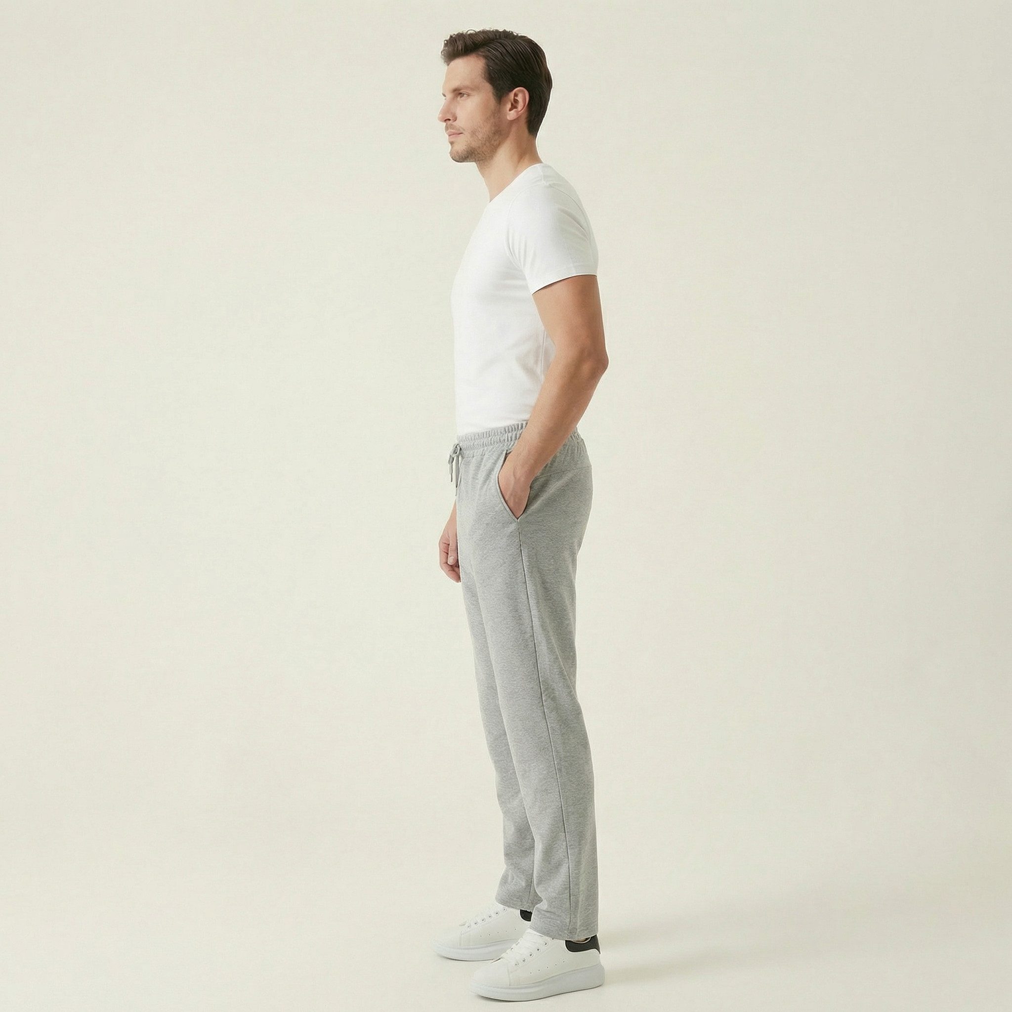 R-CAMP Jogginghose Herren Jogginghose Baumwolle Sporthose Freizeithose Laufhose Baumwolle Herren Basic Sporthose Trainingshose, modisch, bequem