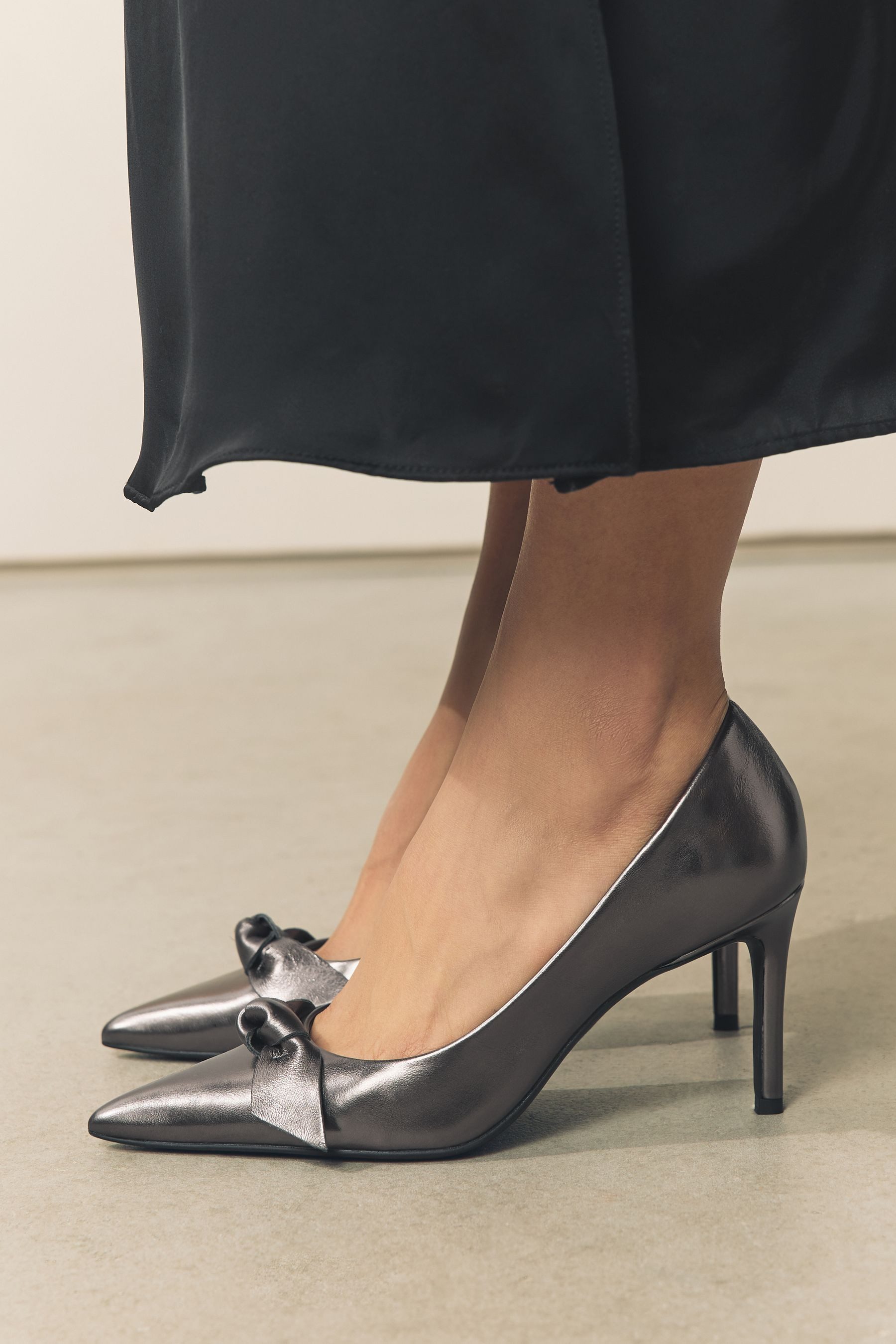 Next Forever Comfort® mittelhohe Lederpumps, Schleife Pumps (1-tlg)