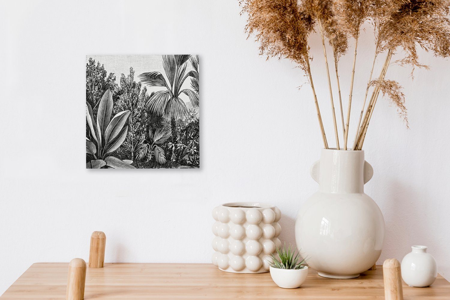 Leinwandbild - Schlafzimmer (1 Bilder Illustration Wohnzimmer Haeckel, Ernst OneMillionCanvasses® Pflanzen - Leinwand Natur - - Gestaltung für St),