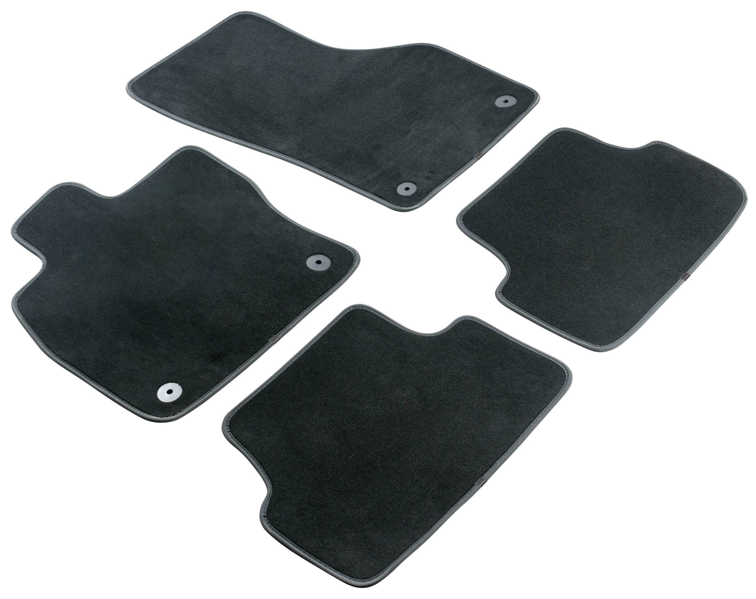 WALSER Auto-Fußmatten Autoteppich Passform Pre (4 St), für AUDI A3 (8V1, 8VK) AUDI A3 (8V1, 8VK), YB 04/2012-10/2020, A3 04/2012-10/2020