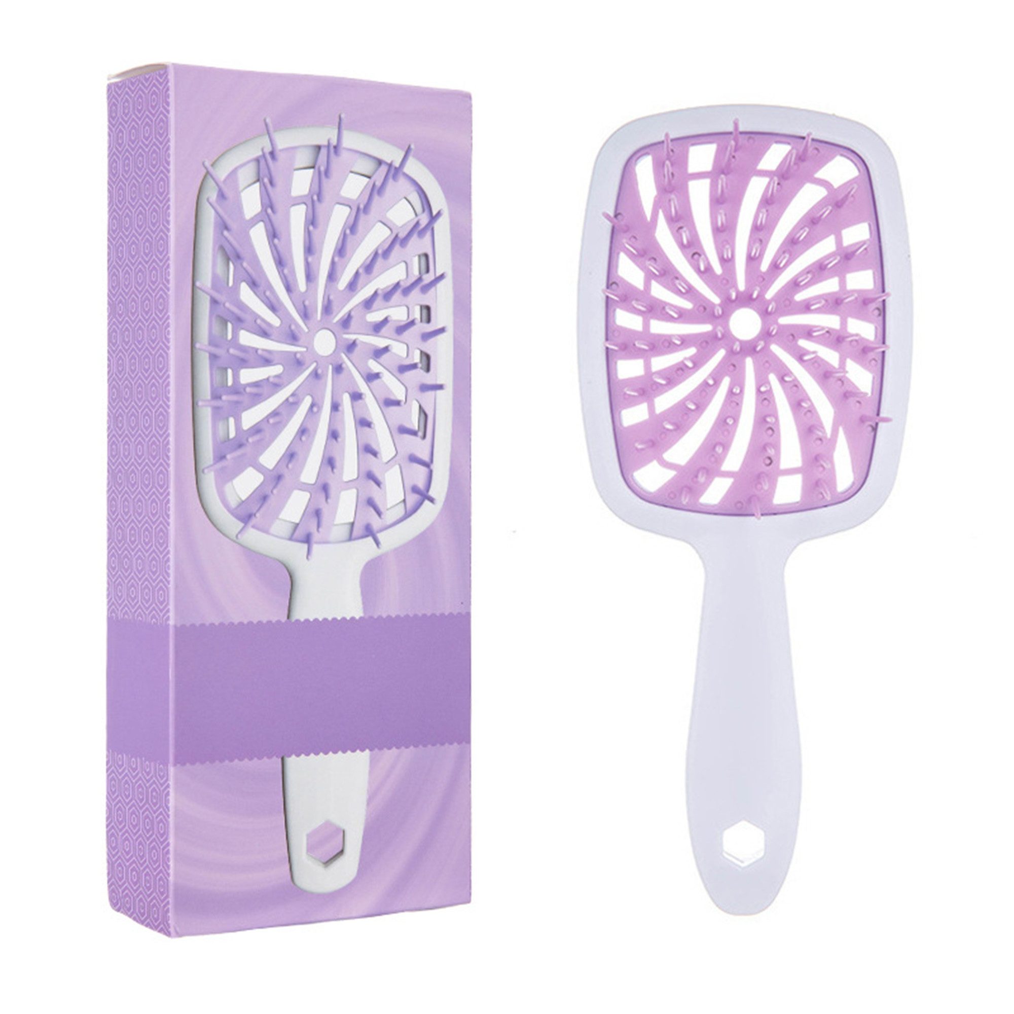 Forrlite Haarbürsten-Set Heat UNbrush!! UNbrush Plus Entwirrbürste für sanftes und effektives, Entwirren bei nassen oder trockenen zerbrechlichen Haartypen – 84 UltraFlex-Borsten, ultraleichte, antistatische, belüftete