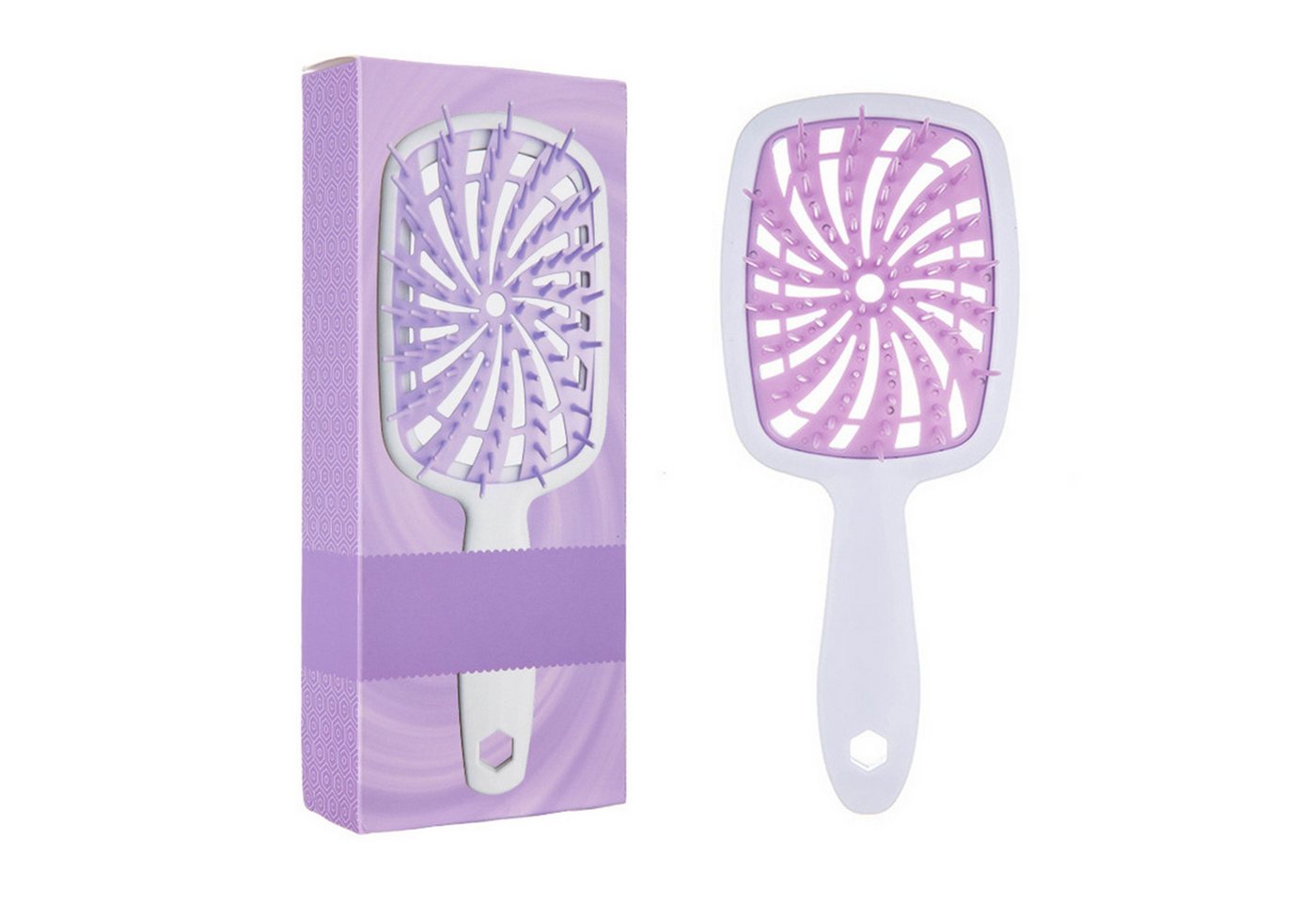 Forrlite Haarbürsten-Set Heat UNbrush!! UNbrush Plus Entwirrbürste für sanftes und effektives, Entwirren bei nassen oder trockenen zerbrechlichen Haartypen – 84 UltraFlex-Borsten, ultraleichte, antistatische, belüftete