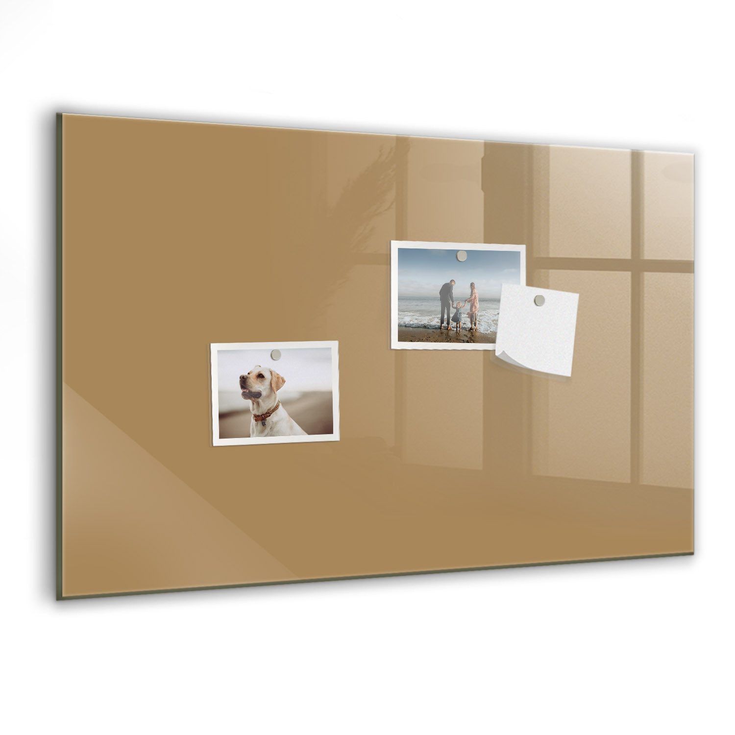 Tulup Magnettafel Notiztafel aus Gehärtetem Glas, 5 Magnete, Marker und Schwamm