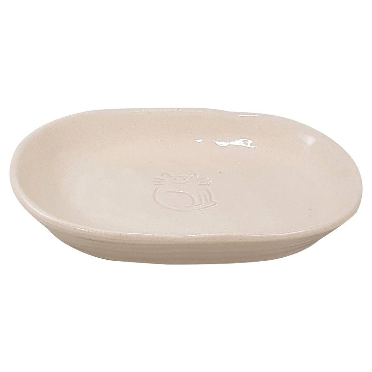 Futternapf Katzen Keramik Schale Jada creme/creme