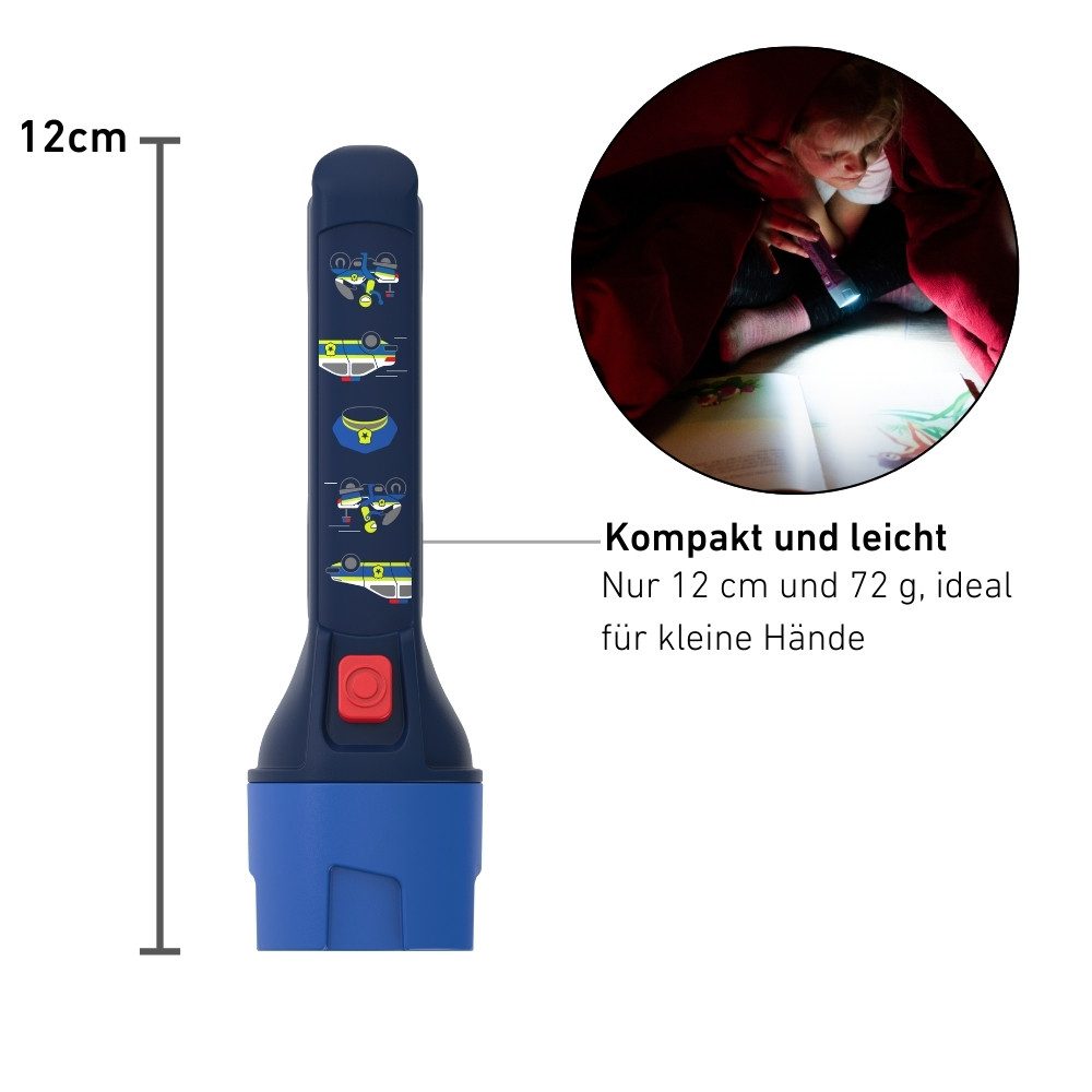 Ledlenser Taschenlampe KIDBEAM4 blau, 70 Lumen, 12m Leuchtweite, 18h Laufzeit, Micro (AAA) 1.5V