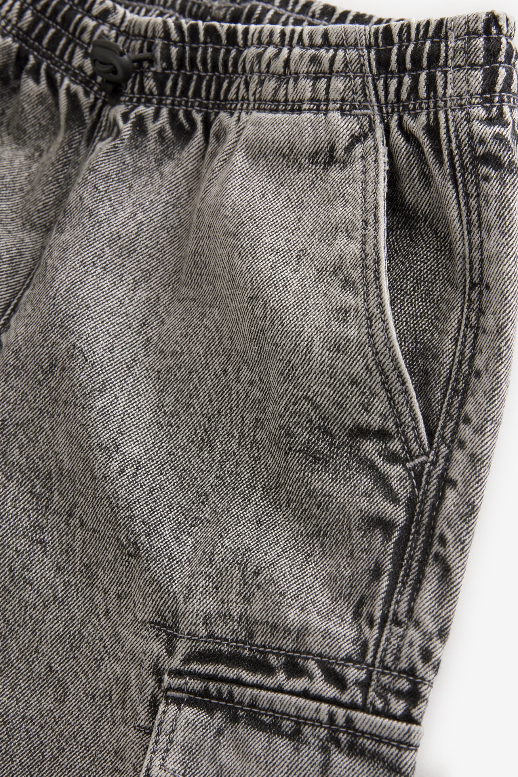 Next Cargojeans Cargo-Jeans im Ballonschnitt mit Elastikbund (1-tlg)