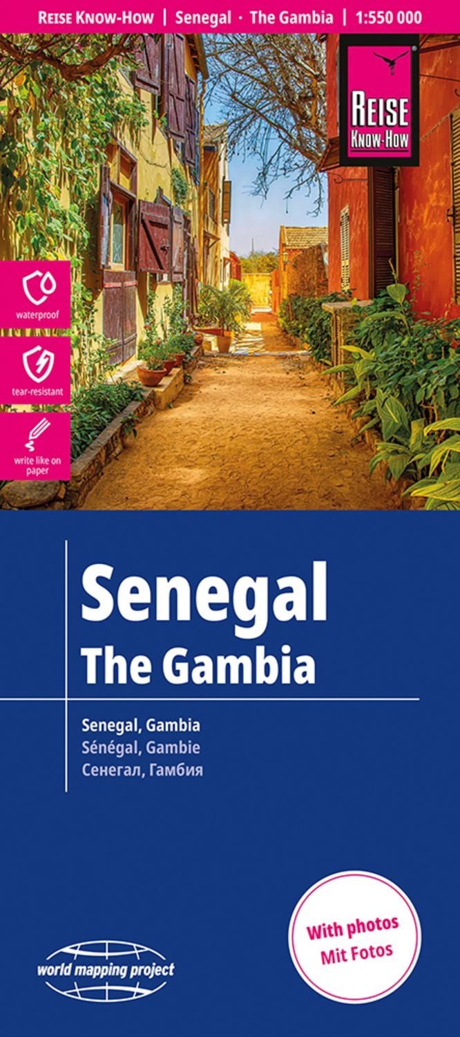 Reise Know-How Landkarte Senegal, Gambia (1:550.000) / diverse