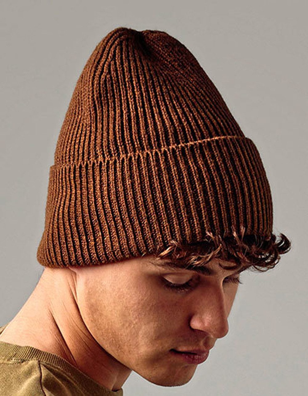 Modescout Stadler Strickmütze Lange Strickmütze mit Umschlag Speziell für m günstig online kaufen