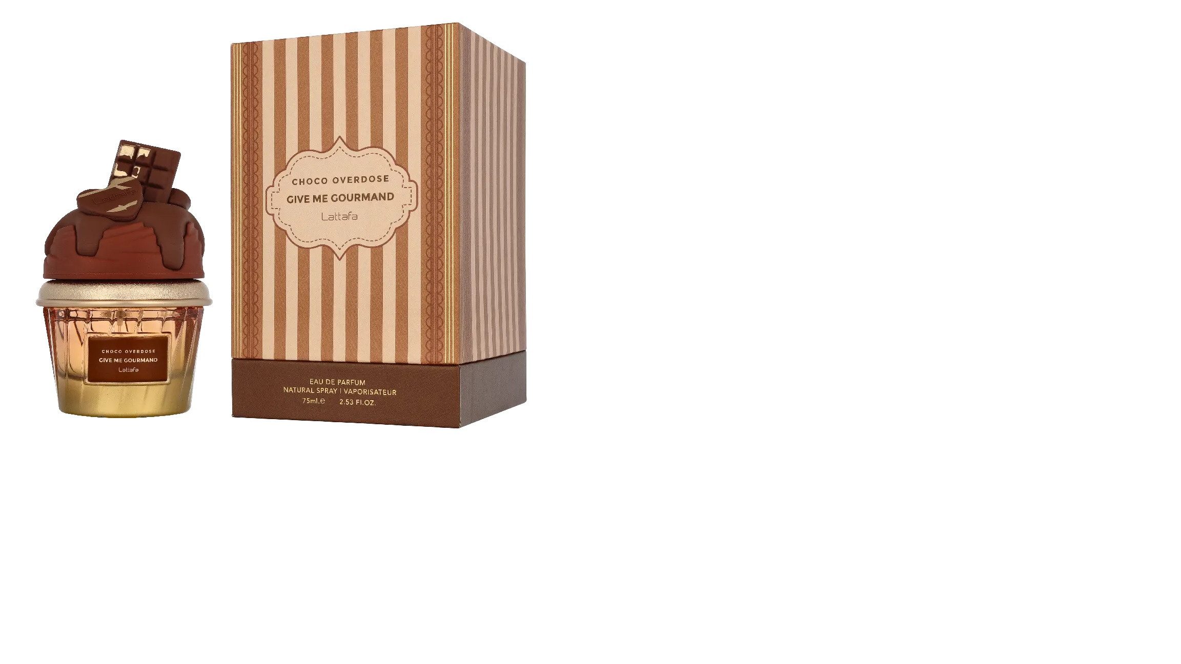 Lattafa Eau de Parfum Choco Overdose Give Me Gourmand, Glasflakon, Parfüm EDP, Damenduft