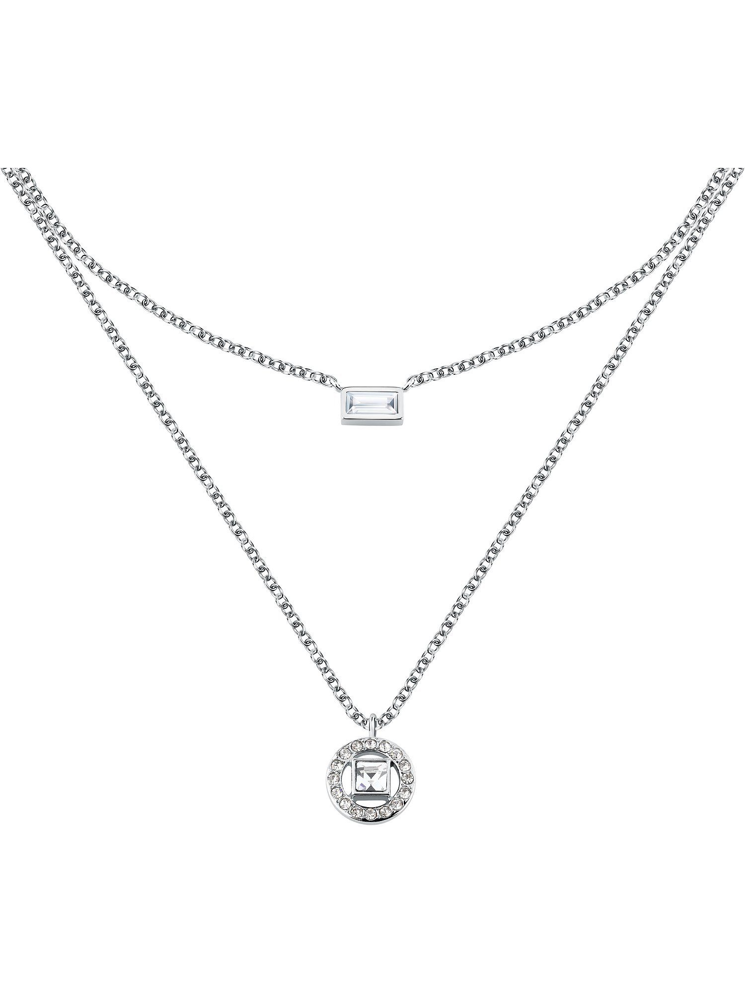 KARL LAGERFELD Collier Karl Lagerfeld Damen-Kette Edelstahl Kristall