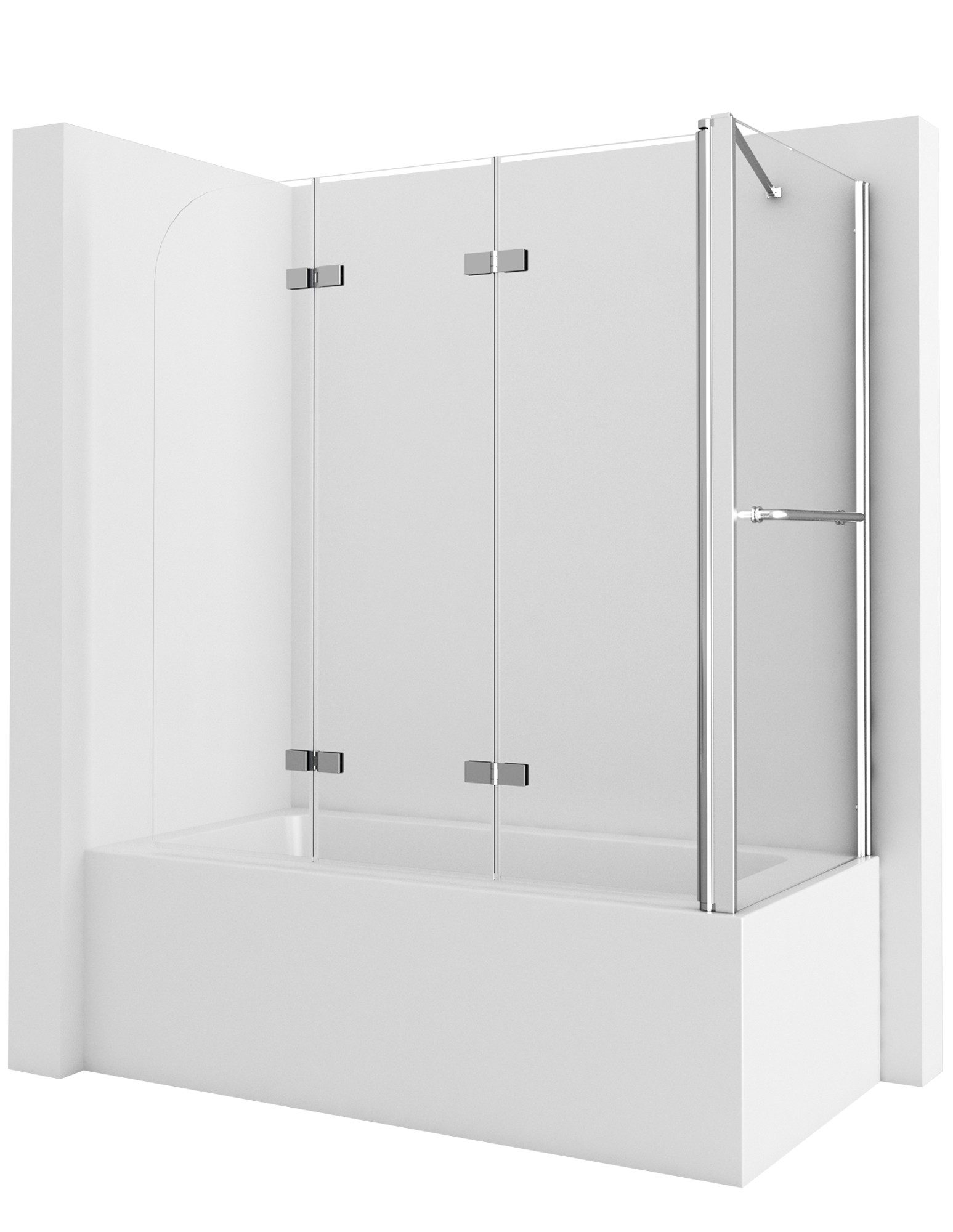 GOEZES Duschwand für badewanne mit seitenwand günstig online kaufen