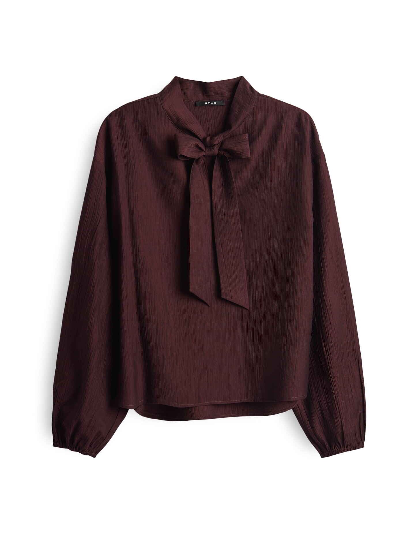 OPUS Langarmbluse FOMANTICA in Crinklestruktur hinten länger als vorne, Sch günstig online kaufen