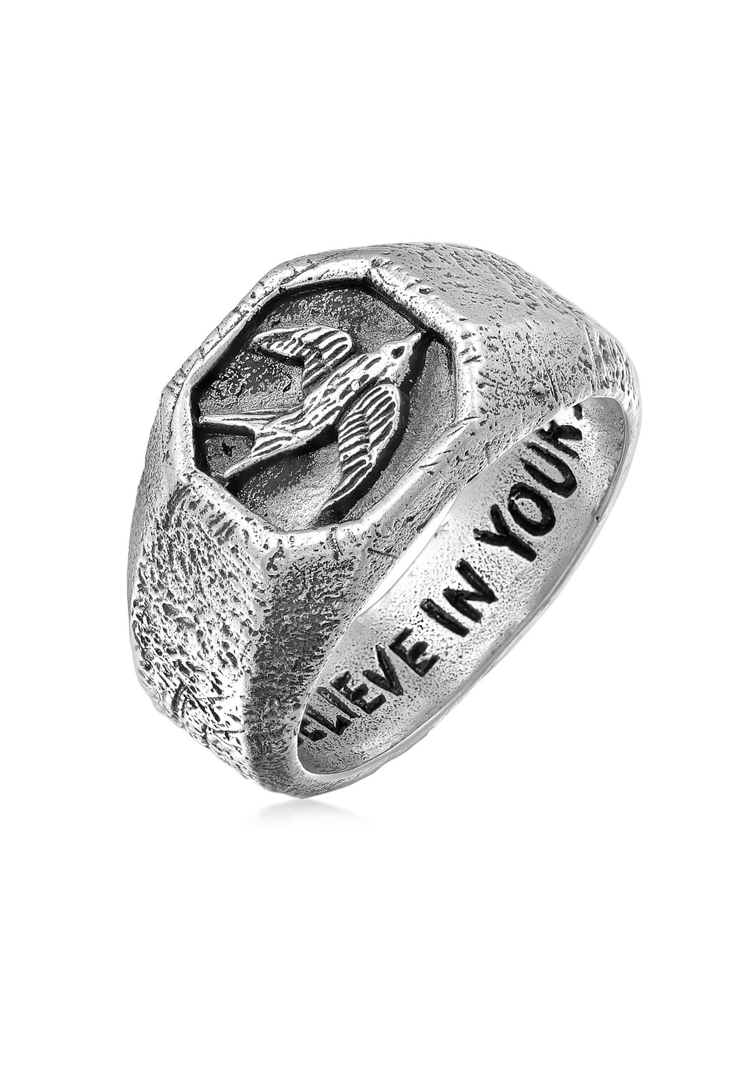 HAZE & GLORY Siegelring Schwalbe Siegelring Vintage 925 Silber