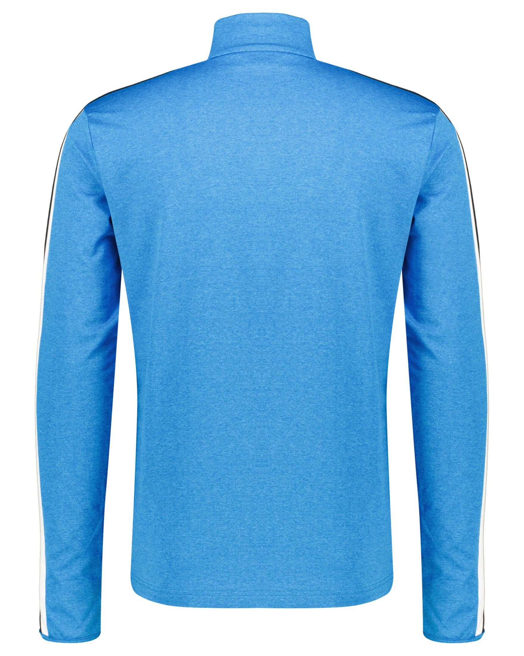 blau/grau Herren (980) (1-tlg) CMP 70'S MELANGE Fleecepullover Trainingspullover SOFTECH