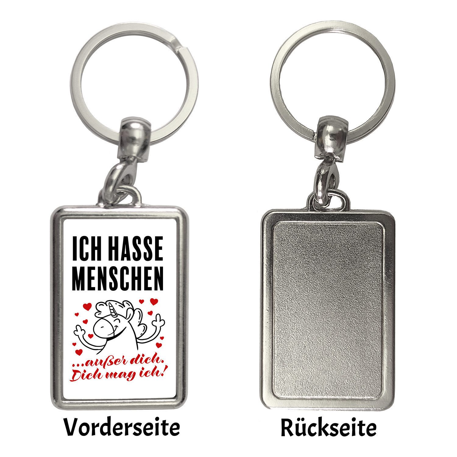 speecheese Schlüsselanhänger Ich hasse Menschen außer günstig online kaufen