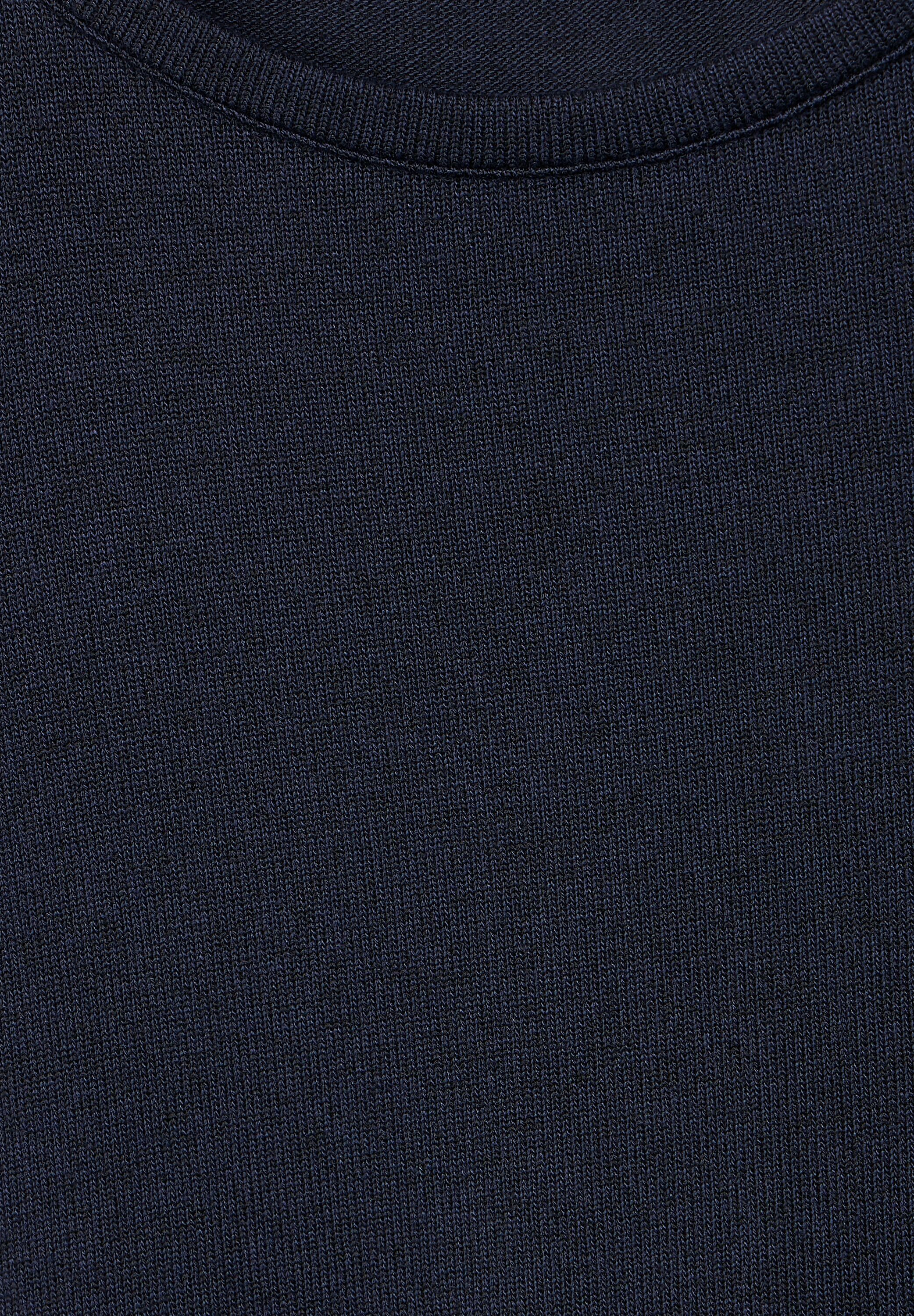 Materialmix Cecil aus night sky softem blue 3/4-Arm-Shirt