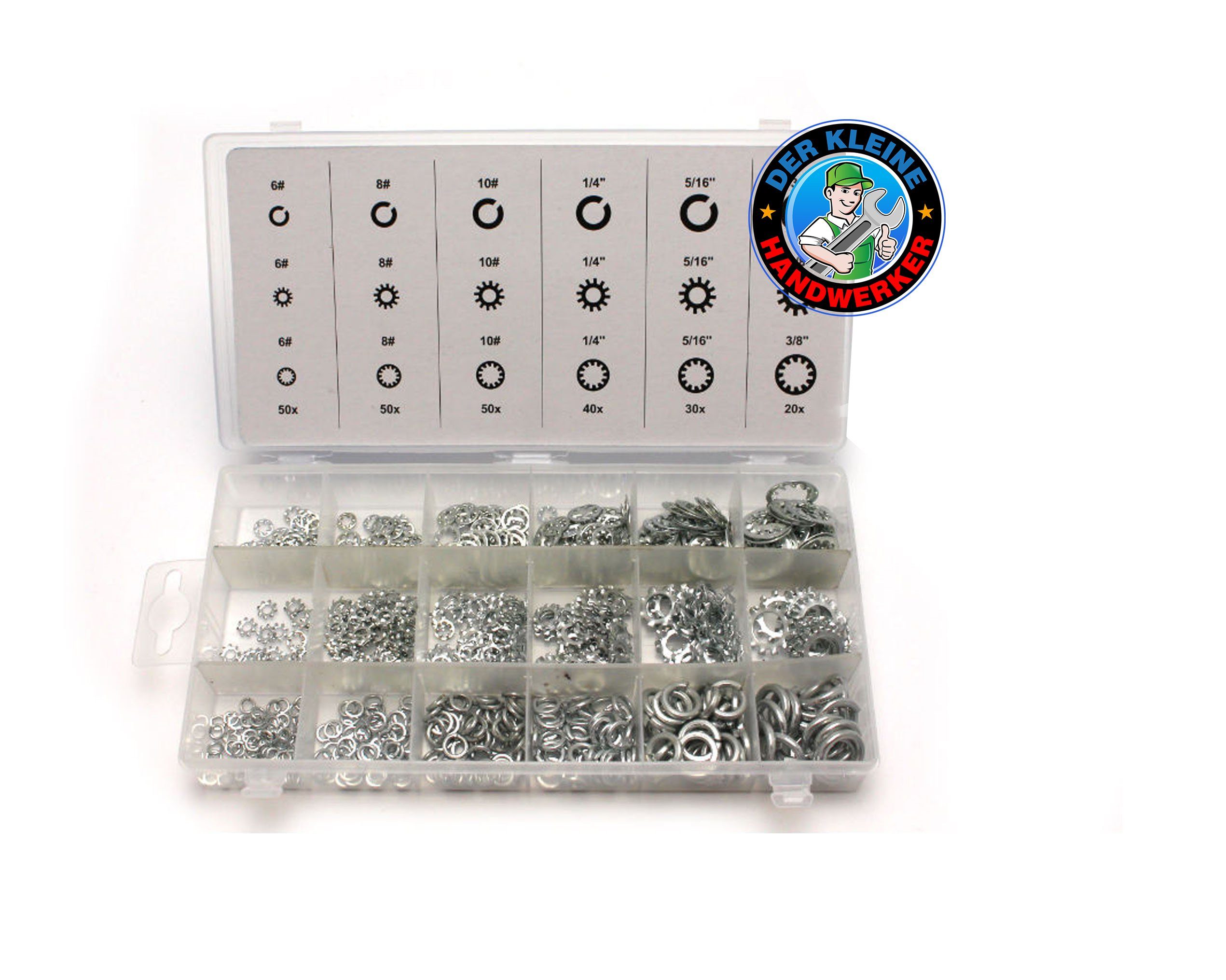 Sicherungsring Ring Sortiment 720 teilig