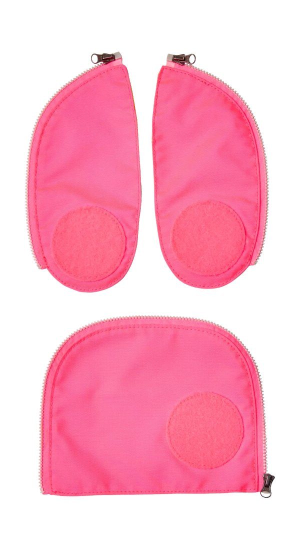 ergobag Schulranzen Fluo Zip Set (3-tlg), reflektierend