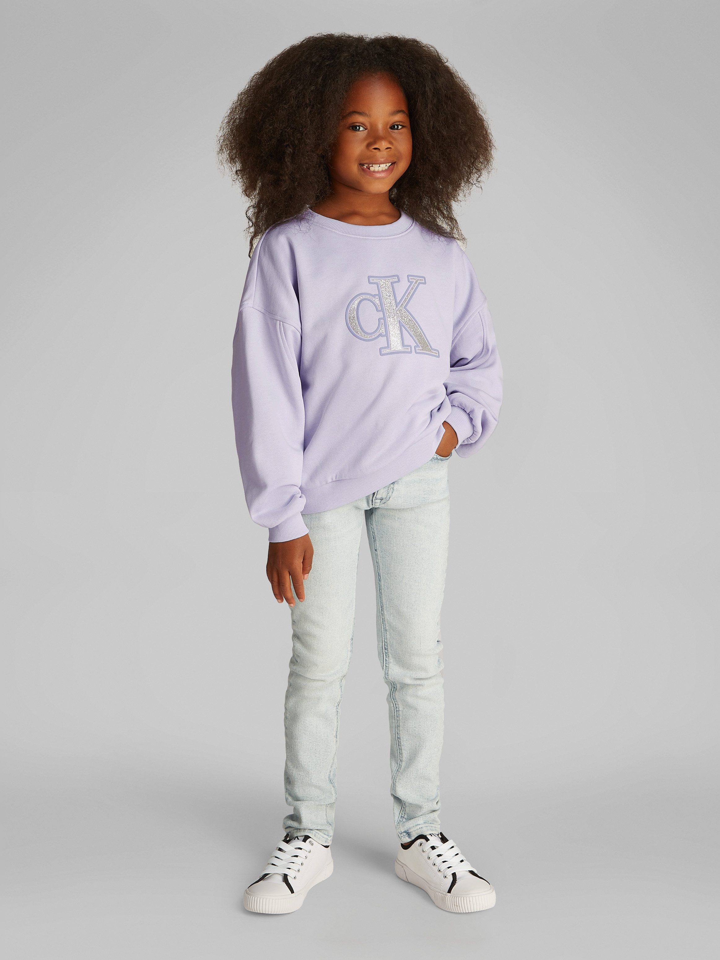 Calvin Klein Jeans Sweatshirt METALLIC CK günstig online kaufen