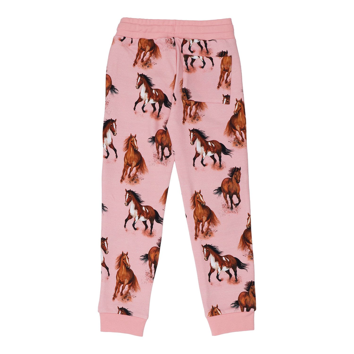 Walkiddy Jogger Pants Walkiddy Pferde Kinder Bio Baumwolle GOTS Rosa - Bio Baumwolle,GOTS, Kinderbekleidung,nachhaltige Klamotten