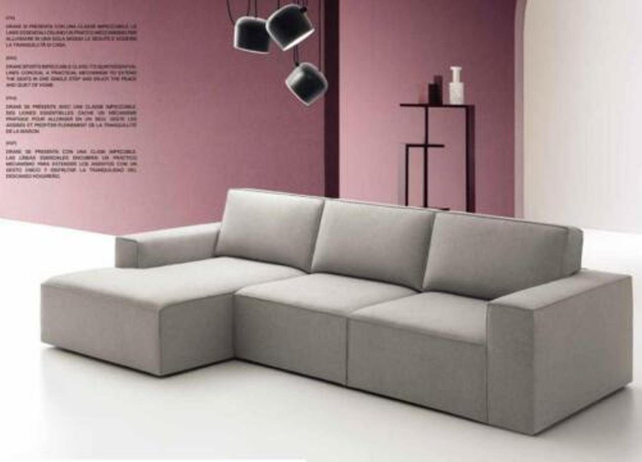 JVmoebel Ecksofa, Italienische Eckcouch Sofa Couch Sofas Couchen Garnitur Möbel