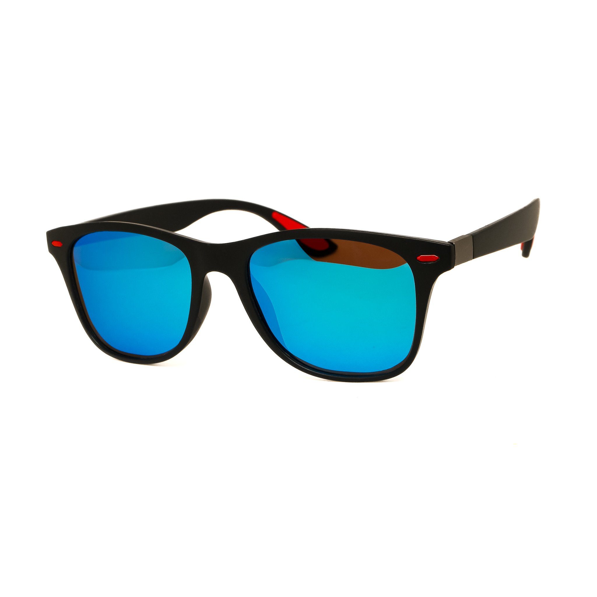 Unisex Schwarz 2 Herren Farben Blau Damen Brille Klassisch salazar.plus Sonnenbrille Rechteckig