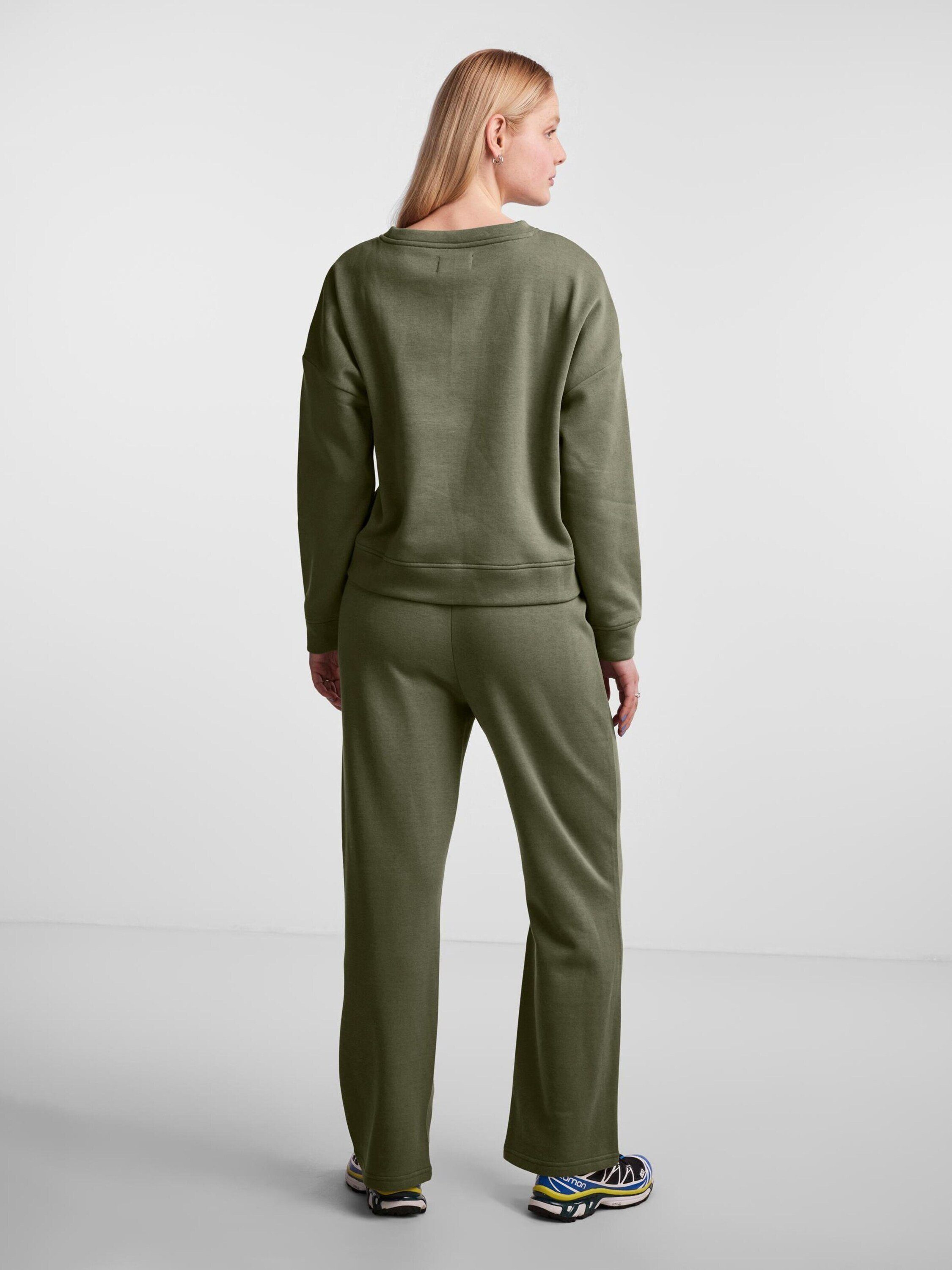 (1-tlg) Chilli Deep Sweatshirt Lichen pieces Green Plain/ohne Details