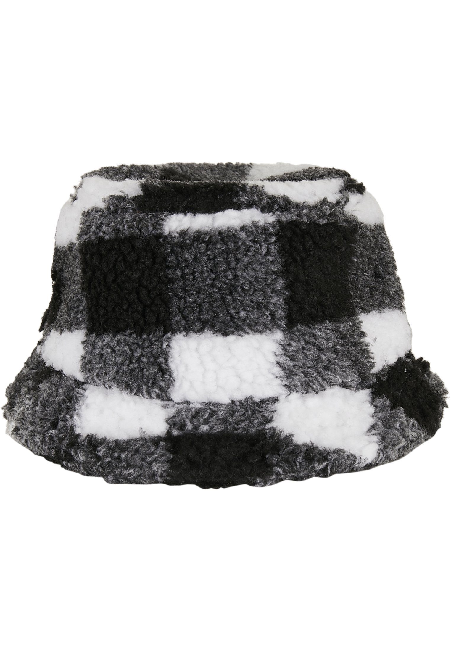 Flexfit Flex Cap Hat Bucket Check white/black Sherpa Bucket Hat