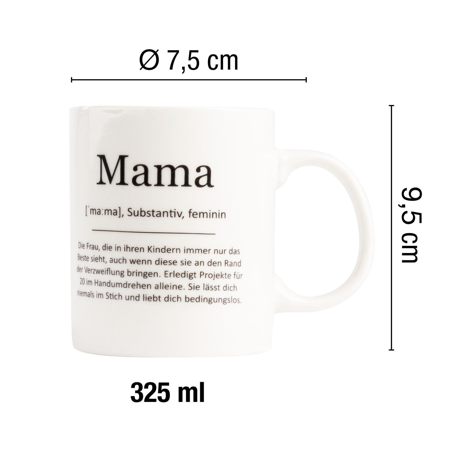 ILP Tasse Kaffeebecher mit Mama Spruch