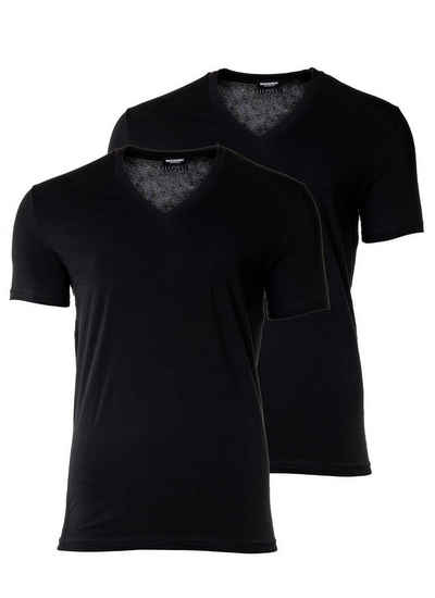 Dsquared2 T-Shirt Herren T-Shirt - V-Neck, Cotton Stretch Twin Pack