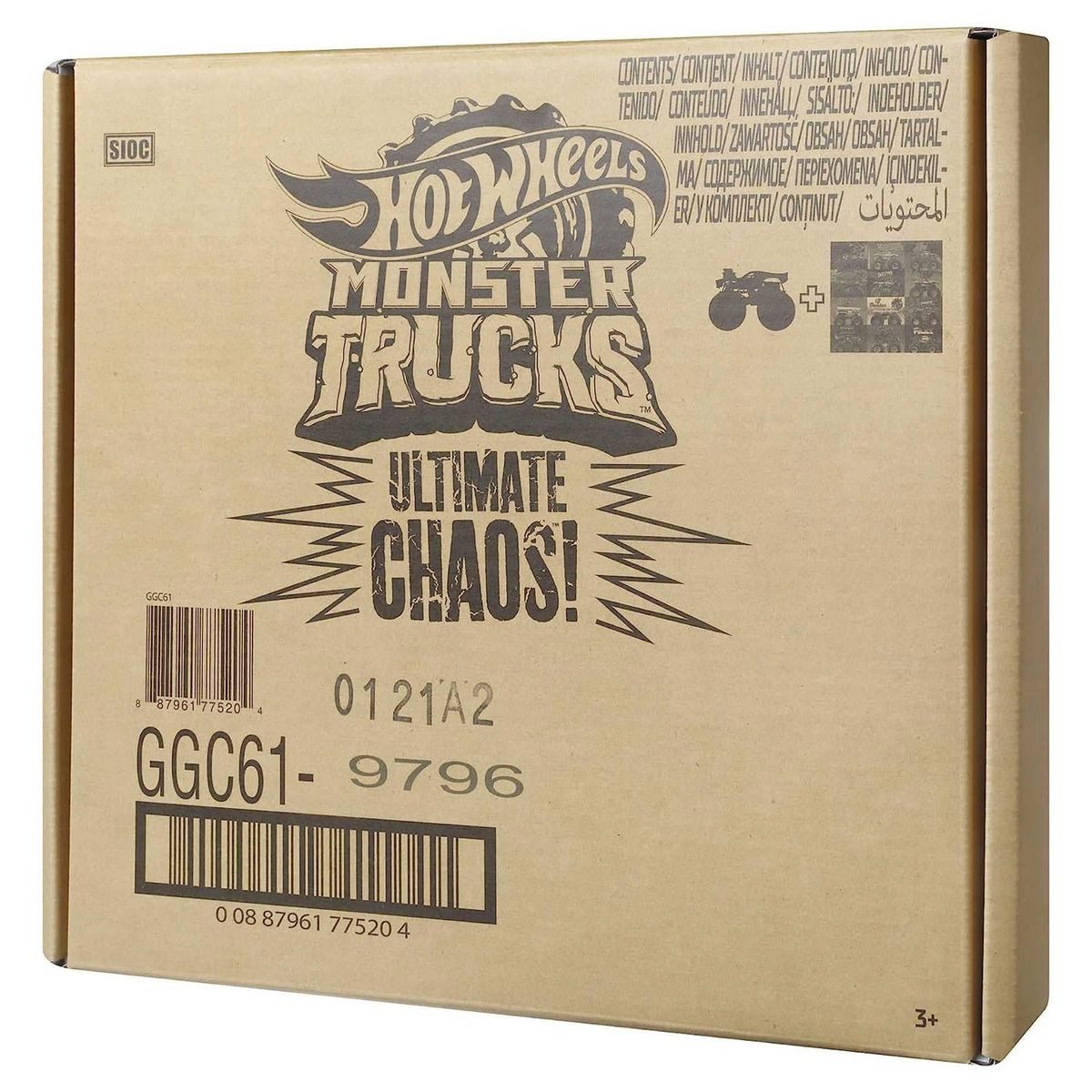 Mattel® Spielzeug-Monstertruck Mattel GGC61 - HotWheels - Monster Trucks - Die-Cast Fahrzeuge, 1:64