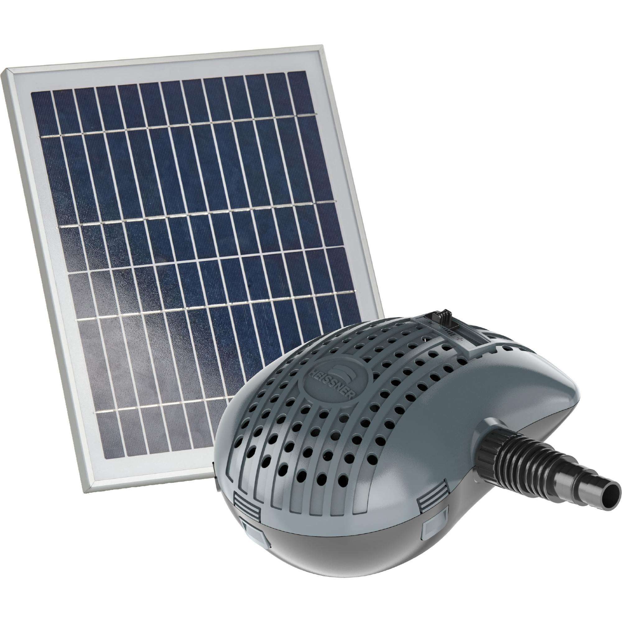 Heissner Bachlaufpumpe Heissner Solar-Bachlaufpumpe 3500 l/h inkl. 2x 20W (1-tlg)