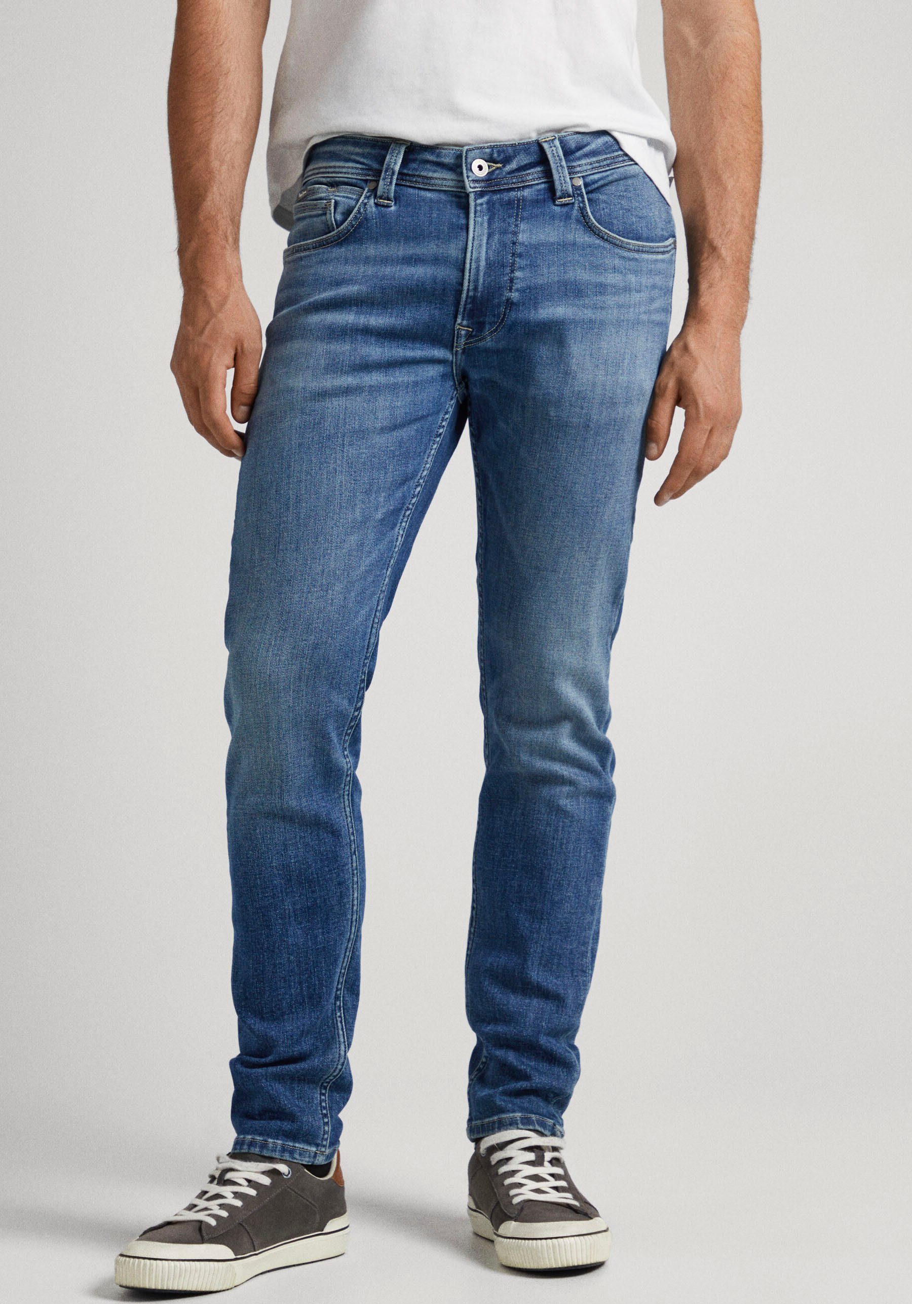 Beförderungsaussichten Pepe Jeans Slim-fit-Jeans HATCH powerflex tinted REGULAR