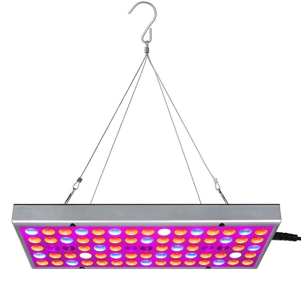 Lapamax Pflanzenlampe LED Vollspektrum, Grow Lampe, Pflanzenlicht für Zimmerpflanzen, LED fest integriert, 25W/45W Panel, 8W/15W Verbrauch, für Anzucht, Hydroponik & Gewächshaus