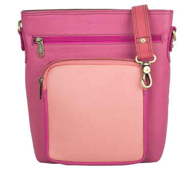 Sunsa Umhängetasche Leder Damen Umhängetasche. Bunter Crossbody Bag. Crossover Ledertasche, echte Leder, Aus Lederresten hergestellt