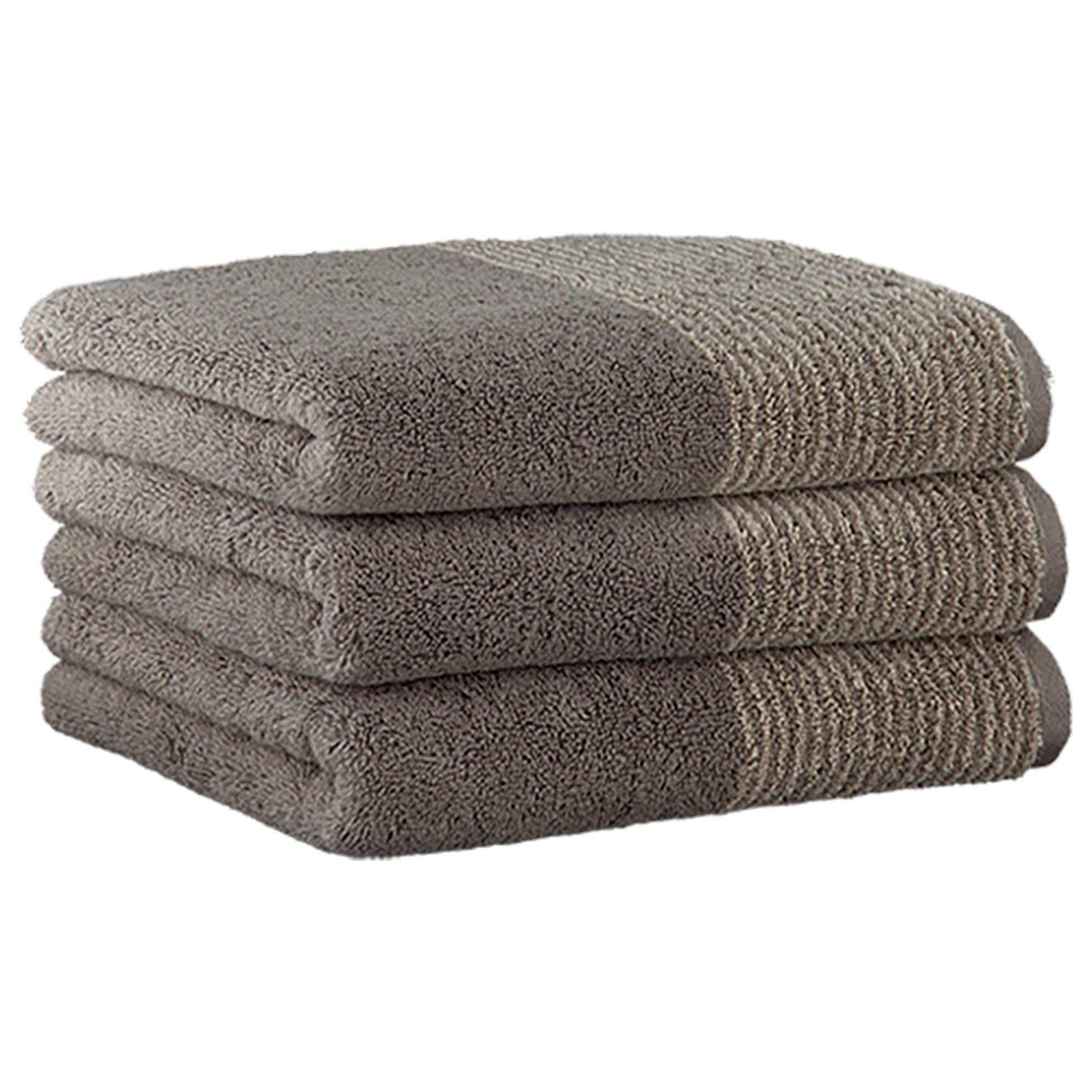 Cawö Handtuch Unisex Handtuch 3er Pack Baumwolle, Frottier (Packung, 3-St)