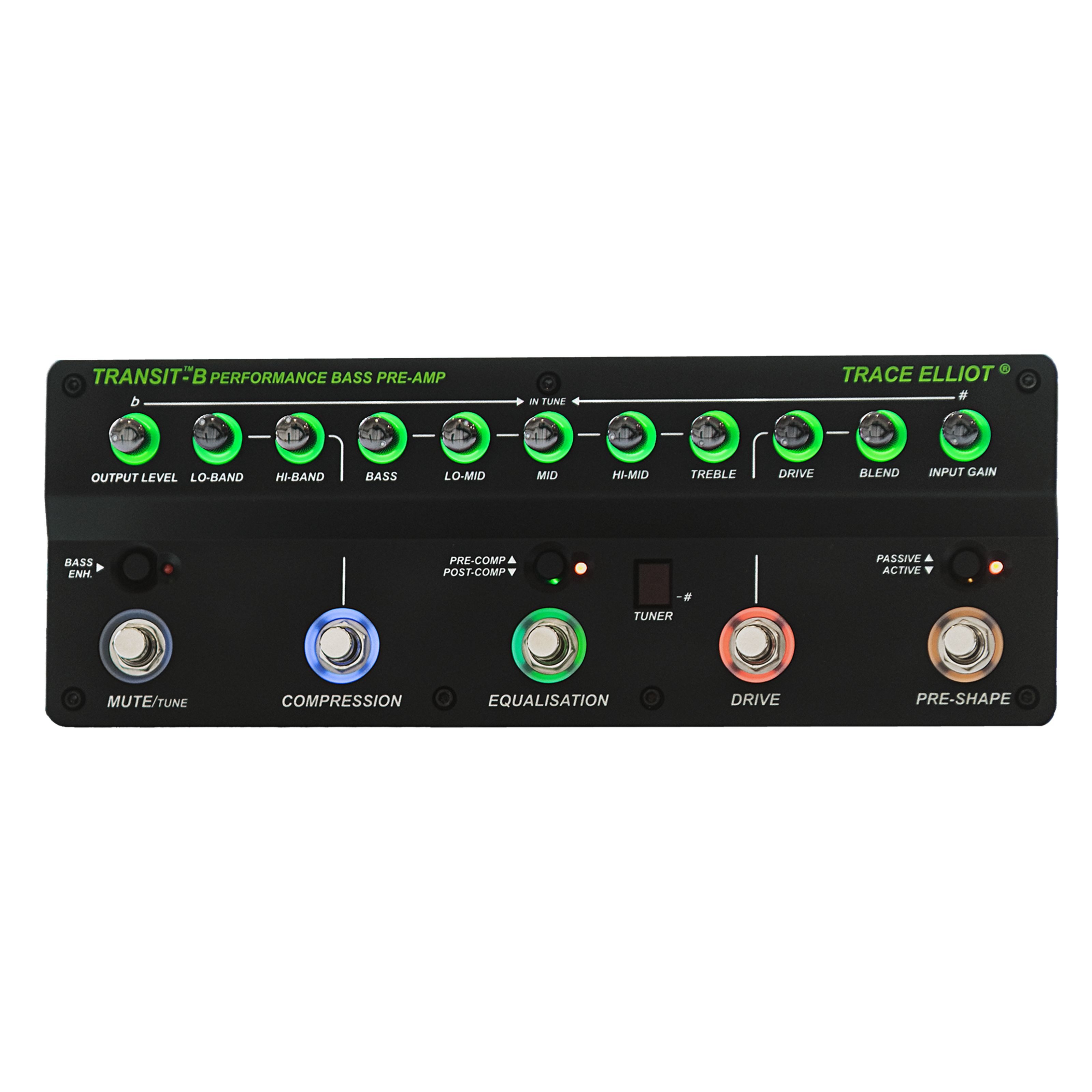 Trace Elliot Musikinstrumentenpedal, (Bass-Effektgeräte, Bass-Multieffekte), Transit B Bass Preamp - Bass Multieffektgerät