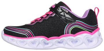 Skechers Kids HEART LIGHTS Sneaker mit gepolstertem Schaftrand, Freizeitschuh, Halbschuh, Schnürschuh