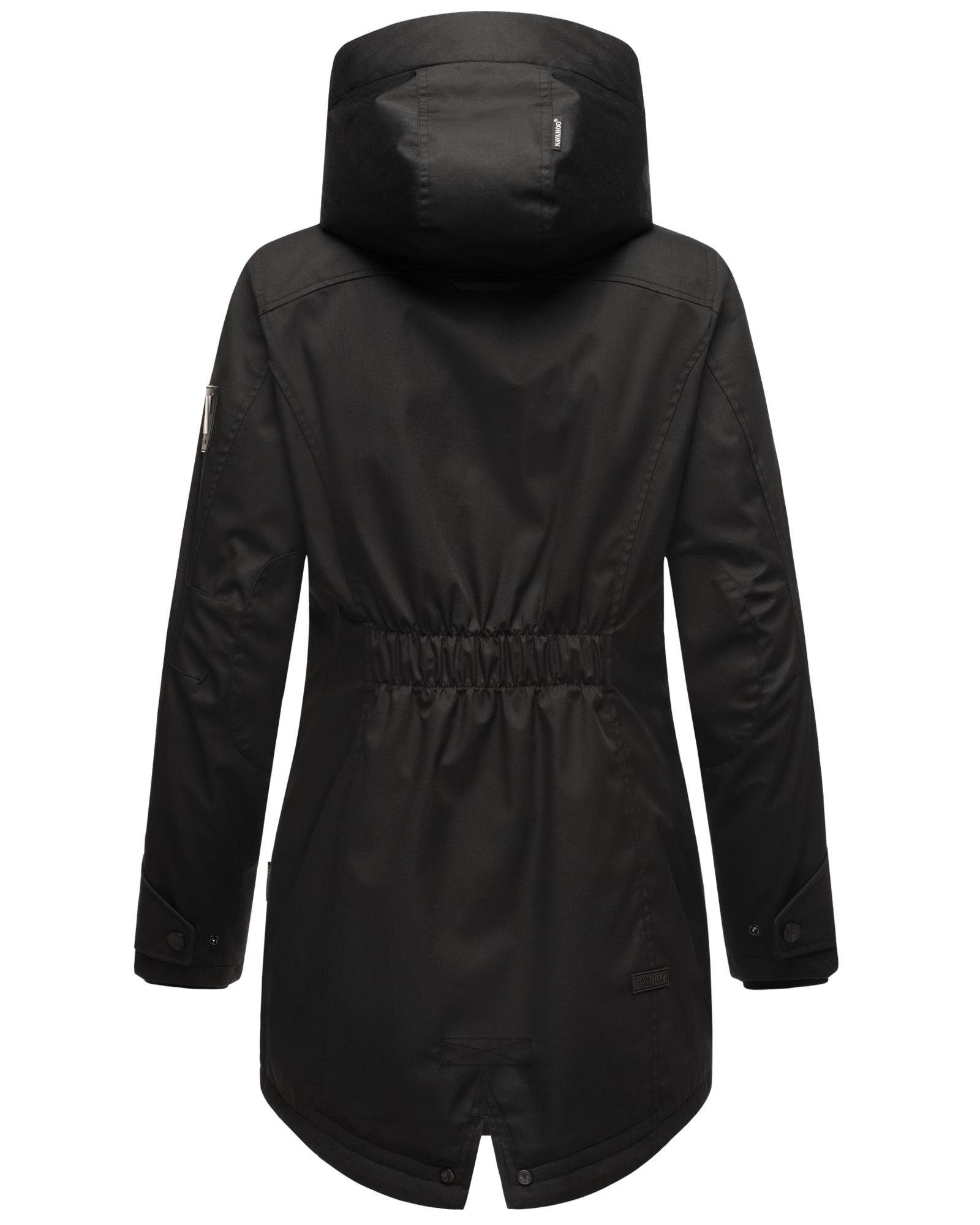 Navahoo Parka Brinjaa Modischer Winter Kurzmantel mit zahlreichen Taschen – Bild 3 von 5