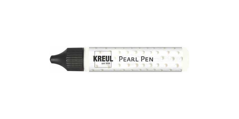 Kreul Bastelfarbe Kreul Pearl Pen weiß 29 ml