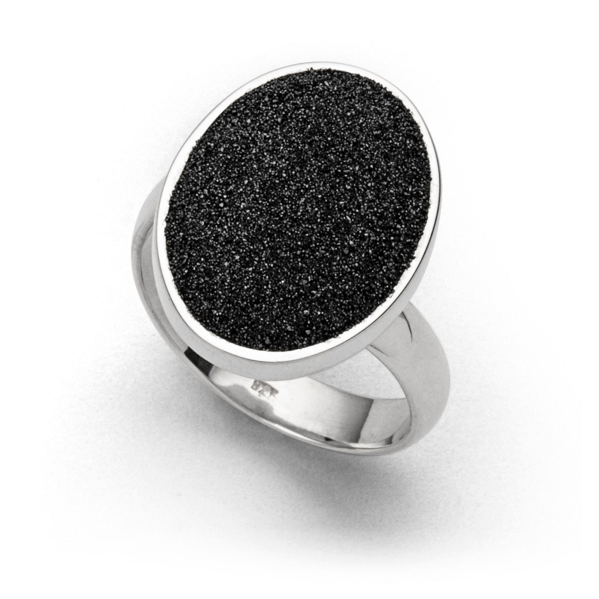 DUR Fingerring DUR Schmuck: Ring "Lavasand" oval R5706