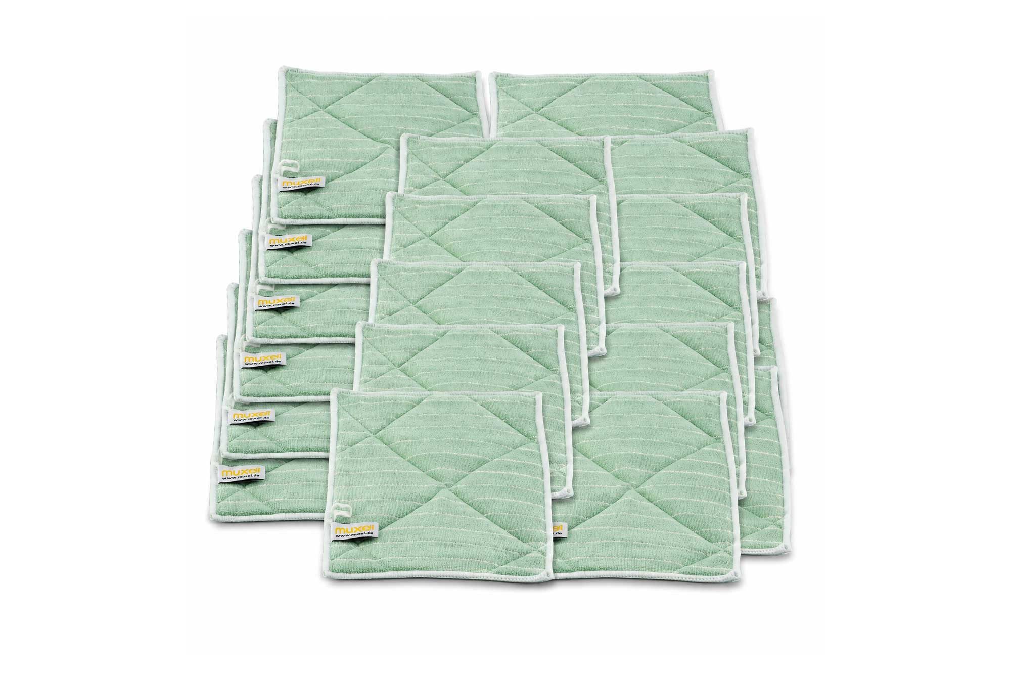 Muxel Reinigungstuch Mehrfaser BambustuchVorreinigung 20er-Set Spültuch Reinigungstuch (66% Polyester / 18% Viskose aus Bambus/ 16% Polyamid, 40)