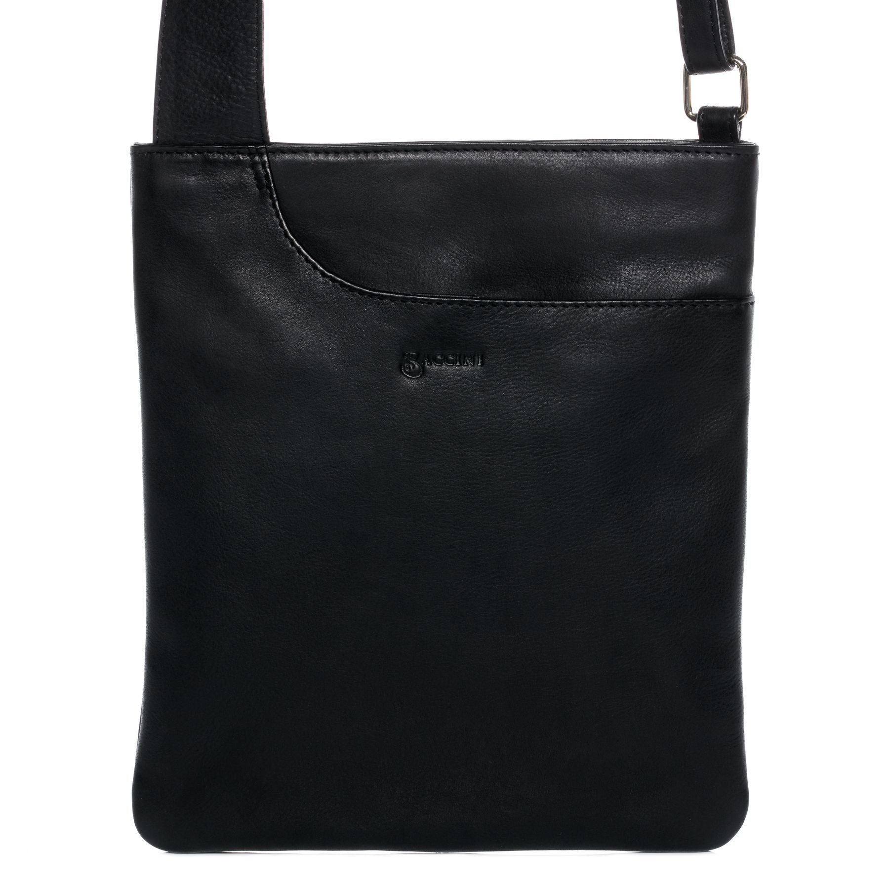 BACCINI Umhängetasche echt Leder Umhängetasche groß schwarz, Crossbody Bag Echtleder für Damen, Umhängetasche schwarz – Bild 3 von 5
