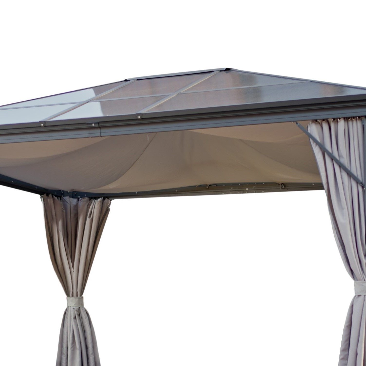 Sonnensegel Sonnenschutzsegel lichtgrau für PROFI-Pavillon 3,65x3 m *