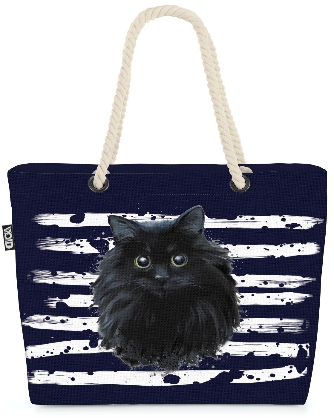 Cat Haustier Katzenkorb Tier VOID Strandtasche Katze Pet (1-tlg), marineblau