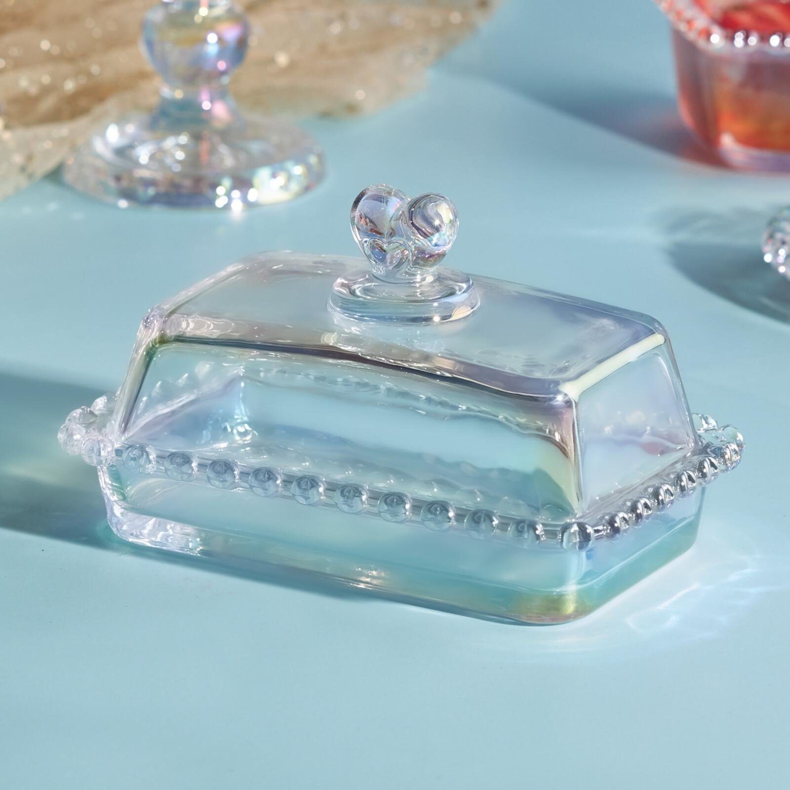 Karaca Vorratsglas Rory 17 cm Höhe Transparente Glas-Zuckerdose mit Deckel