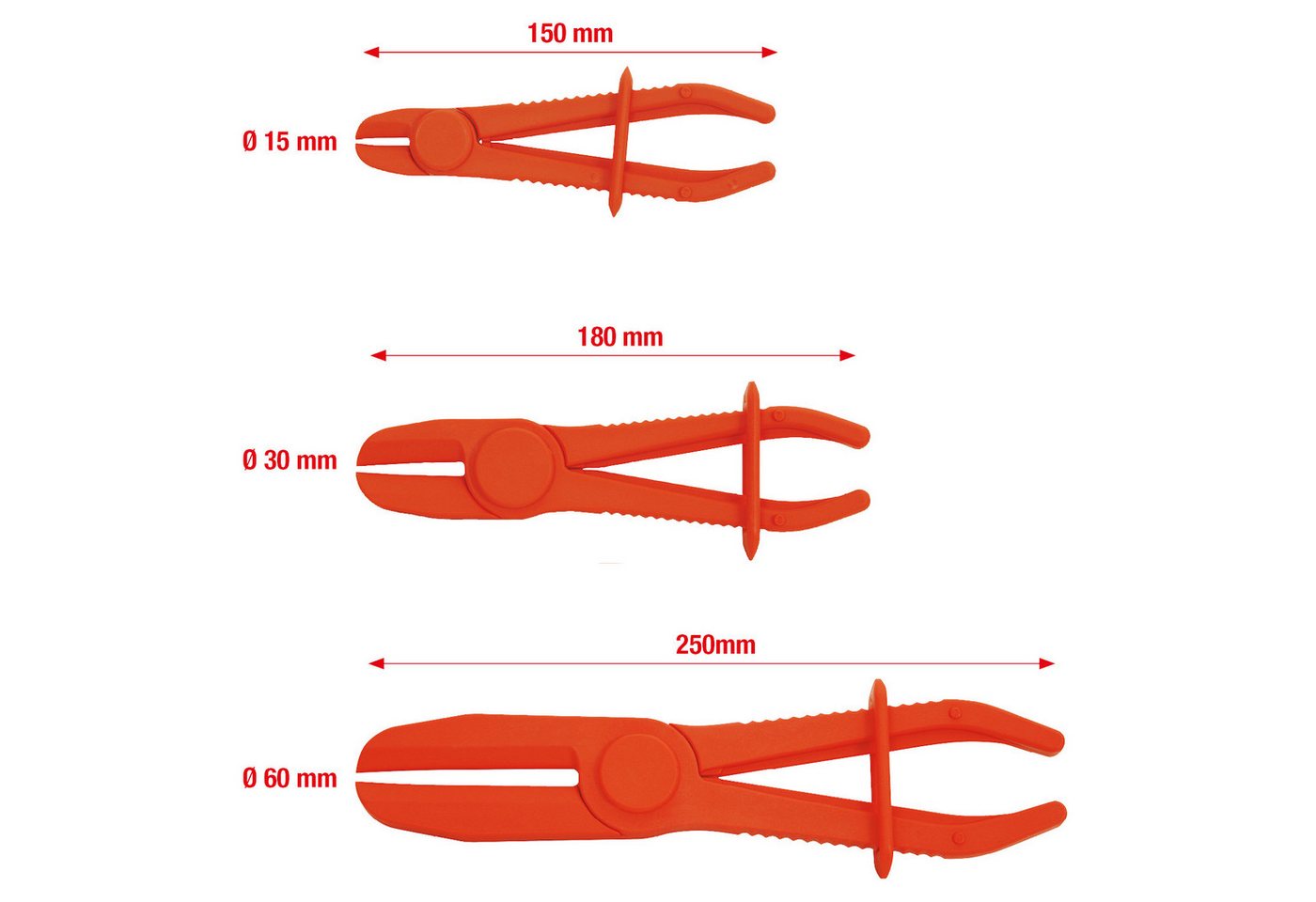 Thumbnail - KS Tools Zangenset Schlauch-Abklemm-Zangen-Satz, 3-tlg (115.5050)