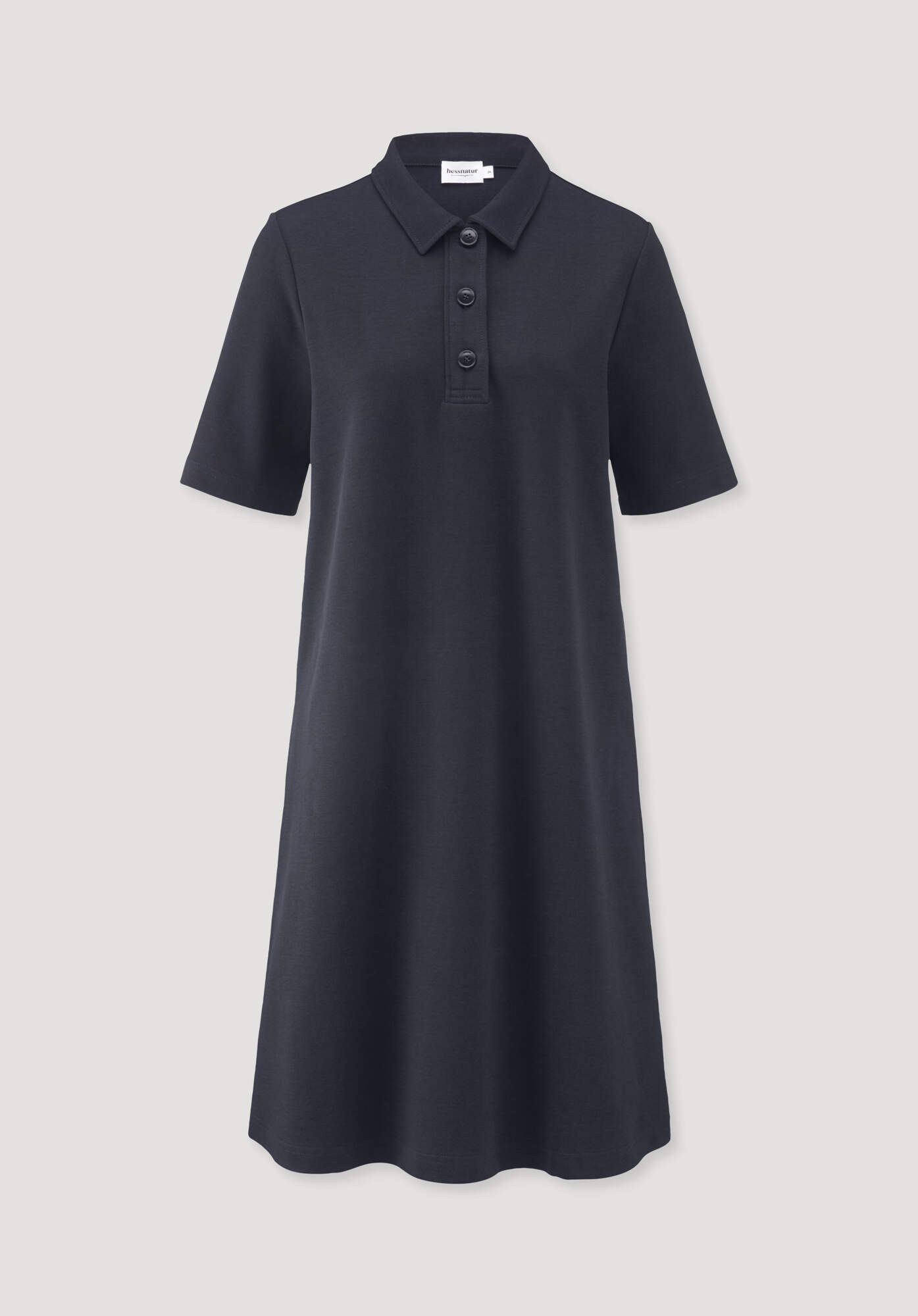 Hessnatur Jerseykleid Knielang Relaxed aus Bio-Baumwolle (1-tlg)